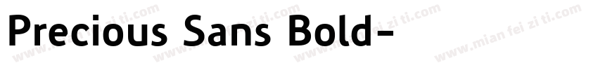 Precious Sans Bold字体转换